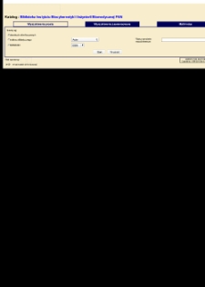 Katalog Biblioteki Instytutu Biocybernetyki i Inżynierii Biomedycznej PAN im. Macieja Nałęcza w Warszawie