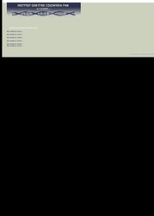 Publikacje Pracowników Instytutu Genetyki Człowieka PAN w Poznaniu