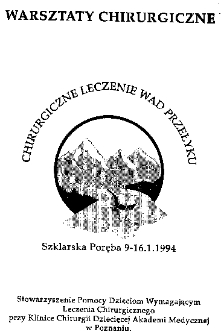 Chirurgiczne leczenie wad przełyku