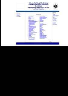 Atlas histologii - Katedra Morfologii i Embriologii Zakładu Cytofizjologii, Histologii i Embriologii Uniwersytetu Medycznego w Łodzi