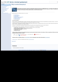 TestDNA : serwis o chorobach genetycznych
