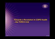 Towards a revolution in COPD health – the TORCH trial