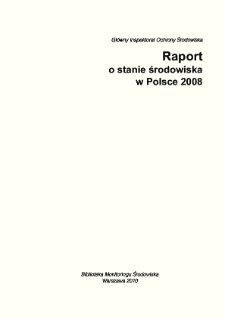 Raport o stanie środowiska w Polsce 2008