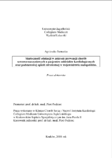 Effectiveness of education in the prevention of cardiovascular diseases in patients of cardiological departments and primary health care in Małopolskie voivodship