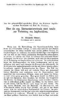 Über die sog. Thermocauterectomia uteri totalis zur Verhütung von Impfrecidiven